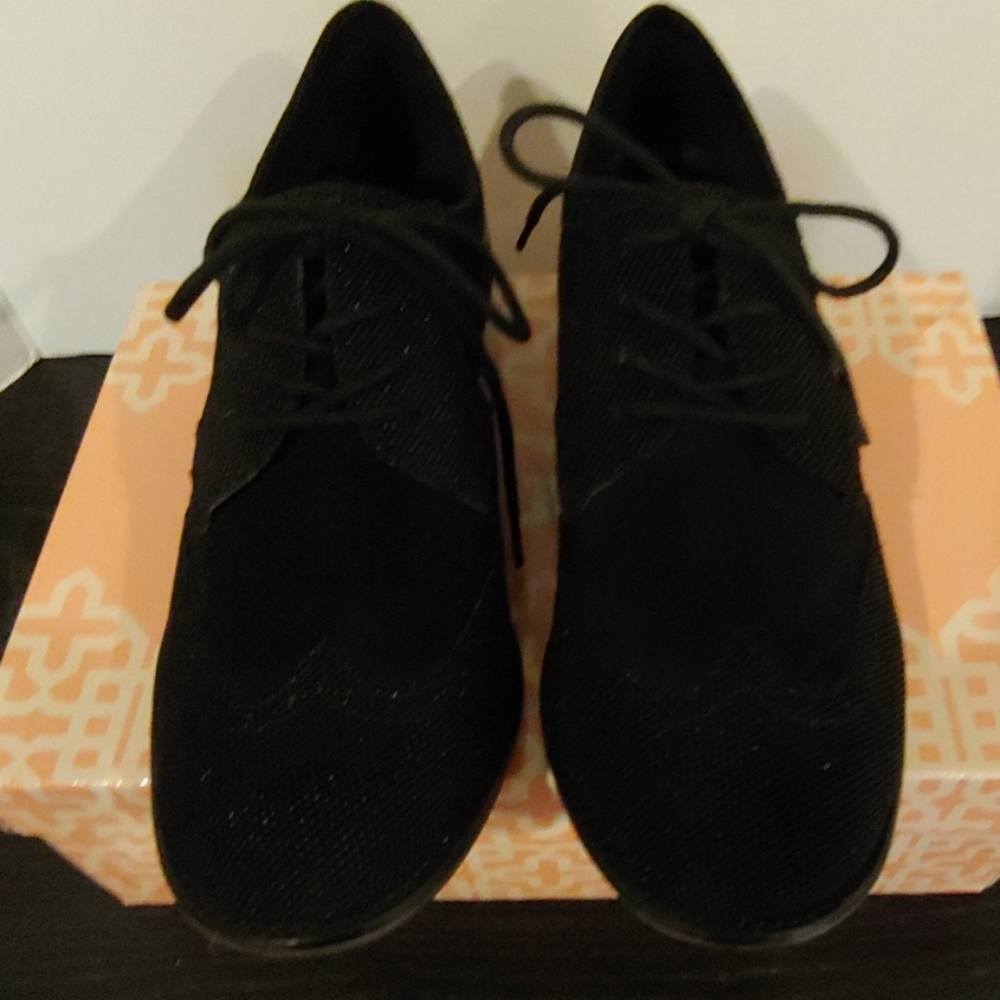 Gianni Bini Black Wing Tip Oxford